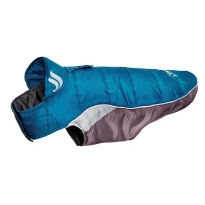 Pet Life The  Helios Hurricane-waded Plush 3m Reflective Dog Coat W/ Blackshark Technology In Blue