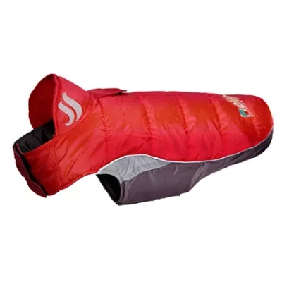 Pet Life The  Helios Hurricane-waded Plush 3m Reflective Dog Coat W/ Blackshark Technology In Red