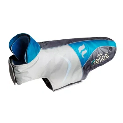 Pet Life The  Helios Lotus-rusher Waterproof 2-in-1convertible Dog Jacket W/ Blackshark Technology In Blue