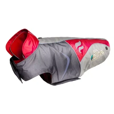 Pet Life The  Helios Lotus-rusher Waterproof 2-in-1convertible Dog Jacket W/ Blackshark Technology In Red