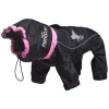 Pet Life The  Helios Weather-king Ultimate Windproof Full Bodied Pet Jacket In Black