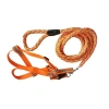 Pet Life The  Reflective Stitched Easy Tension Adjustable 2-in-1 Dog Leash And Harness In Orange