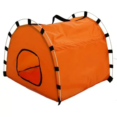 PET LIFE THE PET LIFE SKELETAL OUTDOOR TRAVEL COLLAPSIBLE PET HOUSE TENT