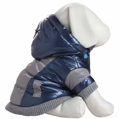 Pet Life The  Sporty Vintage Aspen Pet Ski Jacket In Blue