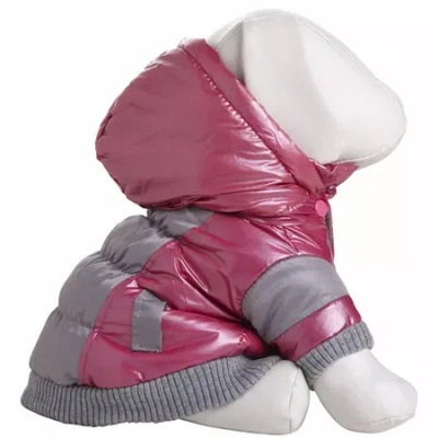 Pet Life The  Sporty Vintage Aspen Pet Ski Jacket In Pink