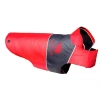 Pet Life The  Touchdog Lightening-shield Waterproof 2-in-1 Convertible Dog Jacket W/ Blackshark Techn In Red