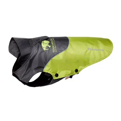 Pet Life The  Touchdog Subzero-storm Waterproof 3m Reflective Dog Coat W/ Blackshark Technology In Green