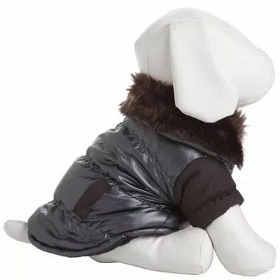 Pet Life The  Ultra Fur 'track-collared' Metallic Pet Jacket In Multi