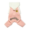 Pet Life Touchdog Fashion Designer Full Body Quilted Pet Dog Hooded Sweater In Pink