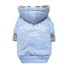 Pet Life Touchdog Hampton Beach Designer Ultra Soft Sand-blasted Cotton Pet Dog Hoodie Sweater In Blue