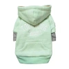 Pet Life Touchdog Hampton Beach Designer Ultra Soft Sand-blasted Cotton Pet Dog Hoodie Sweater In Green