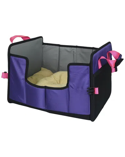 Pet Life Travel Nest Folding Travel Cat & Dog Bed In Purple