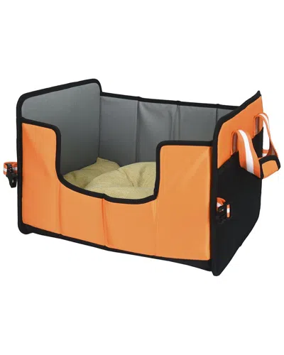 Pet Life Travel Nest Folding Travel Cat And Dog In Orange