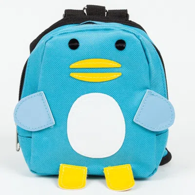 Pet Life 'waggler Hobbler' Large-pocketed Animated Fashion Dog Harness Backpack In Blue