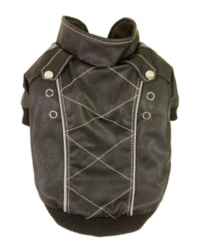 Pet Life Wuff Rider Fashion Suede Stitched Pet Coa In Brown