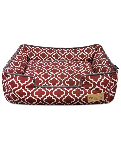 Pet P.l.a.y. P.l.a.y. Pet Lifestyle And You Lounge Style Dog Bed In Burgundy