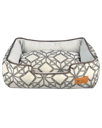 Pet P.l.a.y. P.l.a.y. Pet Lifestyle And You Lounge Style Dog Bed In Silver