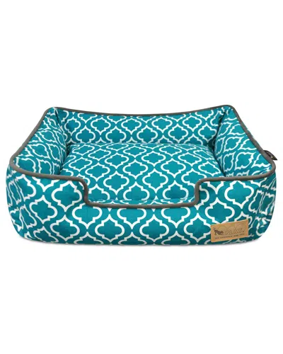 Pet P.l.a.y. P.l.a.y. Pet Lifestyle And You Lounge Style Dog Bed In Teal