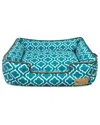 Pet P.l.a.y. P.l.a.y. Pet Lifestyle And You Lounge Style Dog Bed In Teal