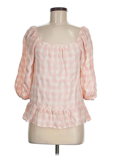 Pre-owned Petal And Pup 3/4 Sleeve Blouse In Pink