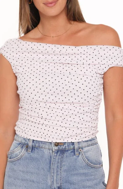 Petal And Pup Petal & Pup Aaron One-shoulder Top In White