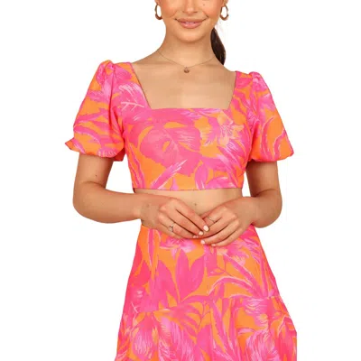 Petal And Pup Petal & Pup Addison Tropical Floral Crop Top In Multi