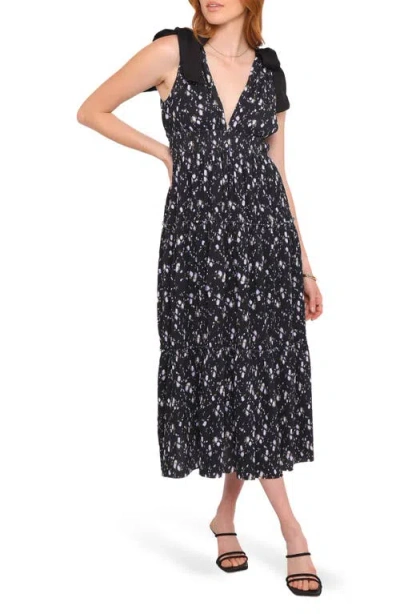 Petal And Pup Petal & Pup Adeline Floral Shirred Dress In Black