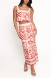 Petal And Pup Petal & Pup Albanie Crop Tank & Skirt Set In Multi