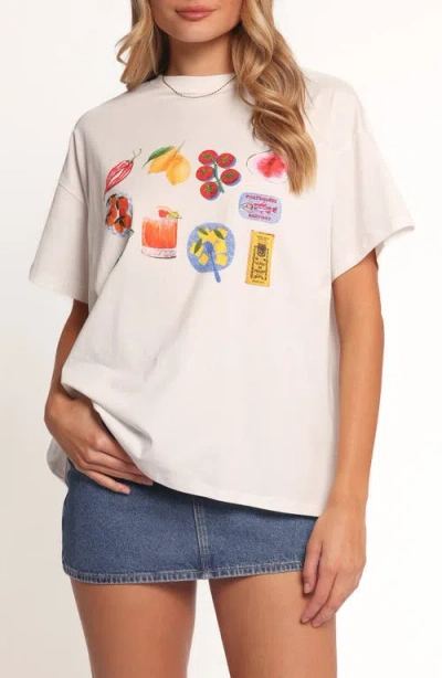 Petal And Pup Petal & Pup Alda Cotton Graphic T-shirt In White