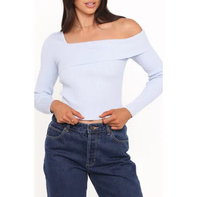 Petal And Pup Petal & Pup Aleena One-shoulder Rib Sweater In Multi
