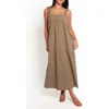 Petal And Pup Petal & Pup Alessandra Cotton Maxi Dress In Green