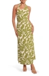 Petal And Pup Petal & Pup Alexis Print Maxi Dress In Green