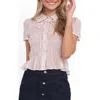 Petal And Pup Petal & Pup Alima Shirred Crop Shirt In Pink