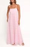 Petal And Pup Petal & Pup Aliyah Cotton Eyelet Maxi Dress In Pink