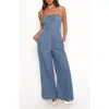 Petal And Pup Petal & Pup Alliah Wide Leg Denim Jumpsuit In Blue