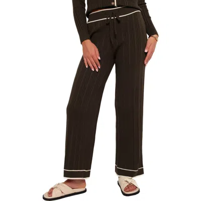 Petal And Pup Petal & Pup Alondra Wide Leg Rib Pants In Green