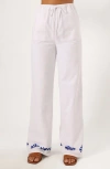 Petal And Pup Petal & Pup Amalia Linen Drawstring Pants In White
