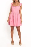 Petal And Pup Petal & Pup Anastasia Cutout Back Minidress In Pink