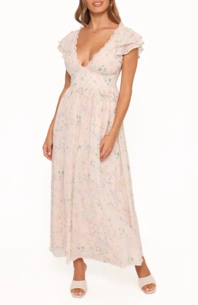 Petal And Pup Angelica Midi Dress In Pink