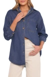 Petal And Pup Petal & Pup Anicia Denim Button-up Shirt In Blue
