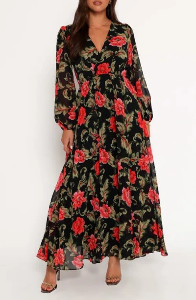 Petal And Pup Petal & Pup Anisa Floral Long Sleeve Maxi Dress In Multi