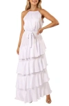 Petal And Pup Petal & Pup Annalise Ruffle Satin Dress In White