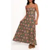 Petal And Pup Petal & Pup Aoife Postcard Print Maxi Dress In Multi