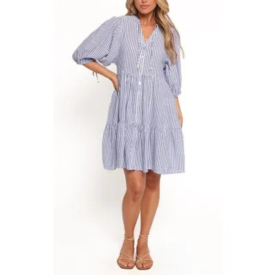 Petal And Pup Petal & Pup Arden Long Sleeve Dress In Blue