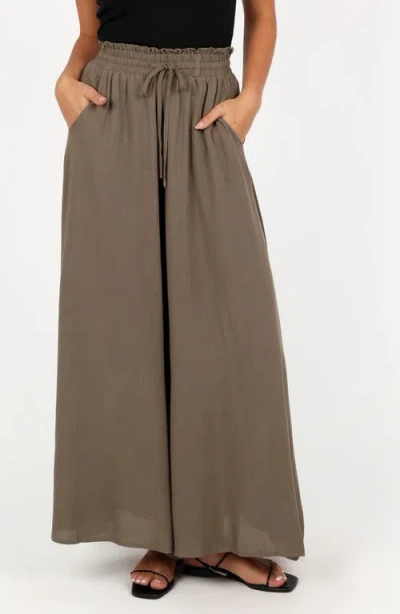 Petal And Pup Petal & Pup Arden Wide Leg Pants In Brown