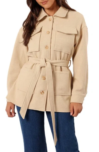 Petal And Pup Petal & Pup Arlow Shacket In Neutral