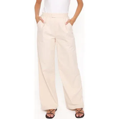 Petal And Pup Petal & Pup Faelan Wide Leg Corduroy Pants In Neutral