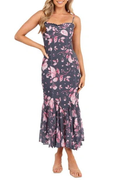 Petal And Pup Petal & Pup Ashton Pleated Hem Midi Dress In Purple