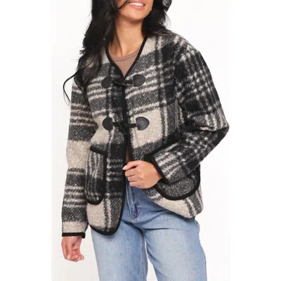 Petal And Pup Petal & Pup Austin Plaid Jacket In Black