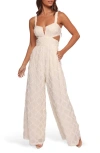 Petal And Pup Petal & Pup Avella Cutout Wide Leg Jumpsuit In White
